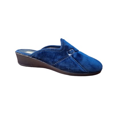 Zapatillas con cuña Casadona 081 Terciopelo Marino Zapatillas con cuña Casadona 081 Terciopelo Marino