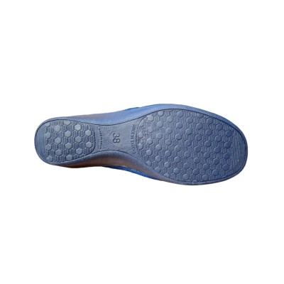 Zapatillas con cuña Casadona 081 Terciopelo Marino piso goma Zapatillas con cuña Casadona 081 Terciopelo Marino piso goma
