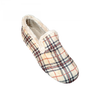 Zapatillas cerradas Vulca Bicha 637 Paño Cuadros Beige 2 Zapatillas cerradas Vulca Bicha 637 Paño Cuadros Beige 2