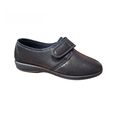 Zapato / Zapatilla Ancho Especial J´ortega 1861 Velcro Licra Negro 2 Zapato / Zapatilla Ancho Especial J´ortega 1861 Velcro Licra Negro 2