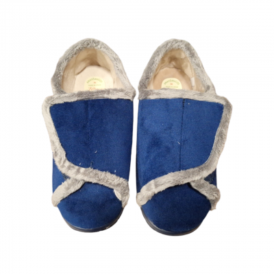 Zapatillas Ancho Especial J´ortega 1867 Velcro Terciopelo´Marino Zapatillas Ancho Especial J´ortega 1867 Velcro Terciopelo´Marino
