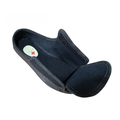 Zapato / Zapatilla Ancho Especial J´ortega 1869 Velcro Licra Negro velcros