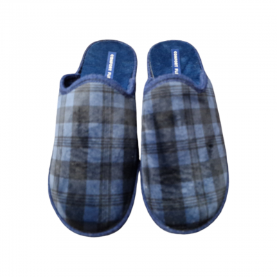 Zapatillas casa J´ortega C225 Confort Flex Paño Cuadros Marino 1 Zapatillas casa J´ortega C225 Confort Flex Paño Cuadros Marino 1