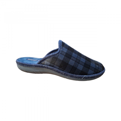 Zapatillas casa J´ortega C225 Confort Flex Paño Cuadros Marino Zapatillas casa J´ortega C225 Confort Flex Paño Cuadros Marino