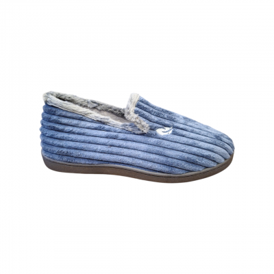 Zapatillas Pluma Flex 12026 copete pana Azul 3 Zapatillas Pluma Flex 12026 copete pana Azul 3