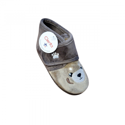 Zapatillas animalitos botita velcro Cienta 133028 Osito 2 Zapatillas animalitos botita velcro Cienta 133028 Osito 2