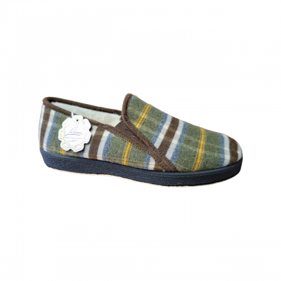 Zapatillas paño forro pura lana La Cadena 65024 borreguito kaki 2 Zapatillas paño forro pura lana La Cadena 65024 borreguito kaki 2