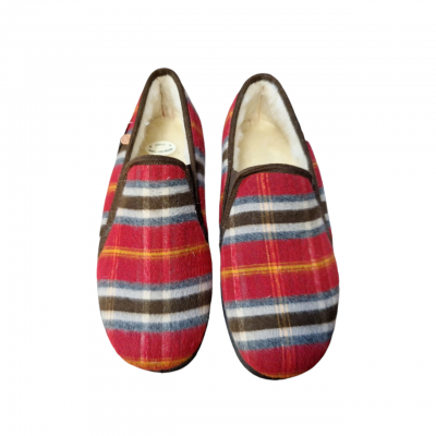 Zapatillas paño forro pura lana La Cadena 65054 borreguito Burdeos Zapatillas paño forro pura lana La Cadena 65054 borreguito Burdeos