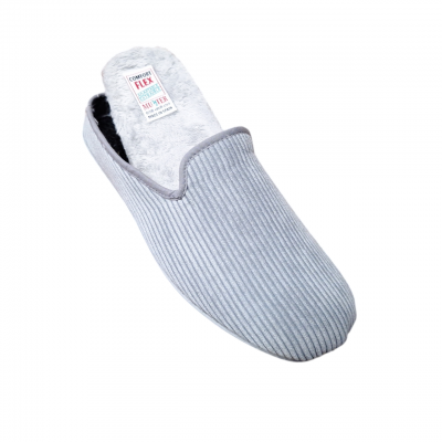 Zapatillas casa Muyter 401 Pana Gris plantilla extraíble Zapatillas casa Muyter 401 Pana Gris plantilla extraíble