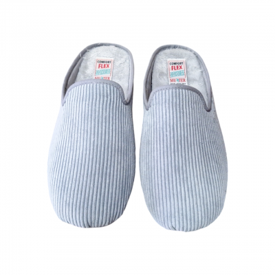 Zapatillas casa Muyter 401 Pana Gris Zapatillas casa Muyter 401 Pana Gris
