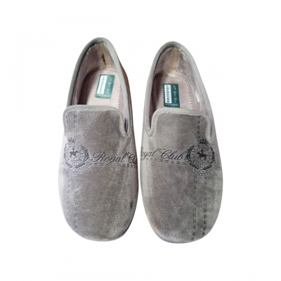 Zapatillas casa cerrada Casadona 026 Royal gris