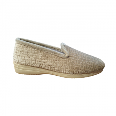Zapatillas media cuña Andrea 510M Terciopelo Beige Zapatillas media cuña Andrea 510M Terciopelo Beige