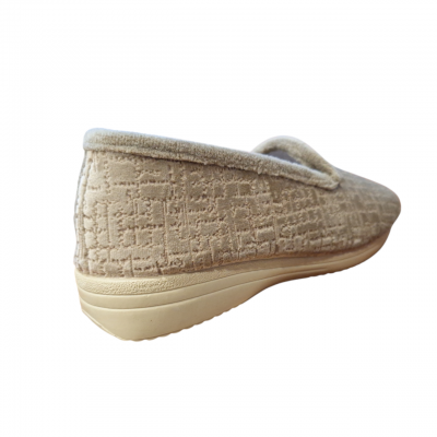Zapatillas media cuña Andrea 510M Terciopelo Beige media cuña Zapatillas media cuña Andrea 510M Terciopelo Beige media cuña