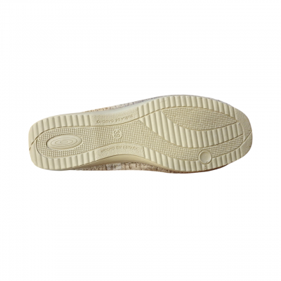 Zapatillas media cuña Andrea 510M Terciopelo Beige piso goma Zapatillas media cuña Andrea 510M Terciopelo Beige piso goma