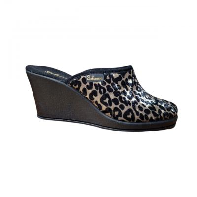 Zapatillas casa cuña Súper Salemera CA14312 AnimalPrint Beige Zapatillas casa cuña Súper Salemera CA14312 AnimalPrint Beige
