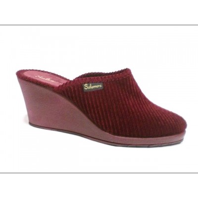 Zapatillas casa cuña Súper Salemera CA14373 Panabol Burdeos