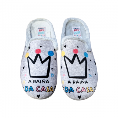 Zapatillas casa divertidas Muyter 322 Galegadas "A Raiña da Casa" Zapatillas casa divertidas Muyter 322 Galegadas "A Raiña da Casa"