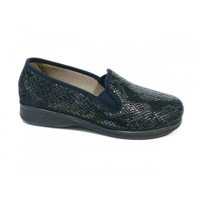 Zapatos / Zapatillas Ancho Especial animal print Campello Elasticos Marino