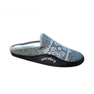 Zapatillas casa Norteñas 48-148 punto forro borreguito Antracita 1 Zapatillas casa Norteñas 48-148 punto forro borreguito Antracita 1