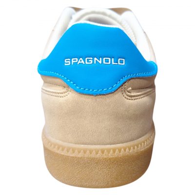 Zapatillas sneakers Spagnolo 40000 Camel detalle en talón Zapatillas sneakers Spagnolo 40000 Camel detalle en talón