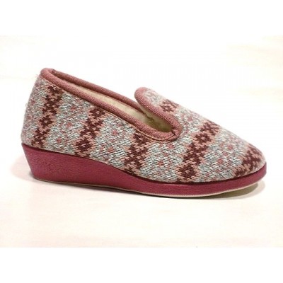 Zapatillas casa con cuña punto Subiran Pura Lana Borreguito maquillaje Zapatillas casa con cuña punto Subiran Pura Lana Borreguito maquillaje