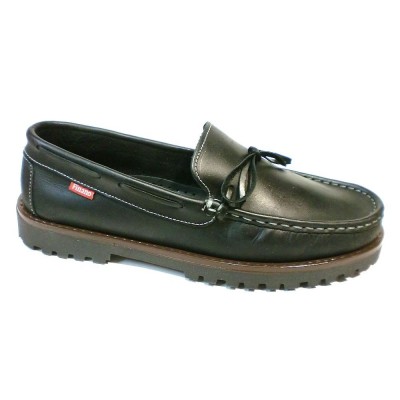 Zapato mocasin piel Finano Negro