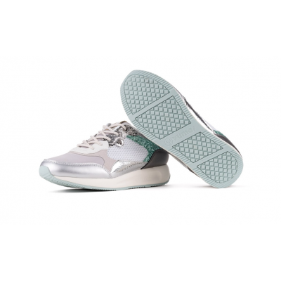 Deportivas Yumas Bullock Cordones Plata piso goma Deportivas Yumas Bullock Cordones Plata piso goma