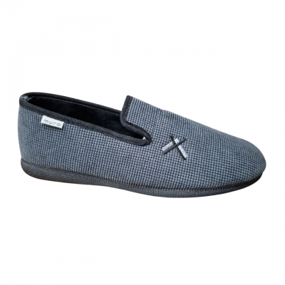 Zapatillas Muro 9804 paño espiga Antracita Zapatillas Muro 9804 paño espiga Antracita