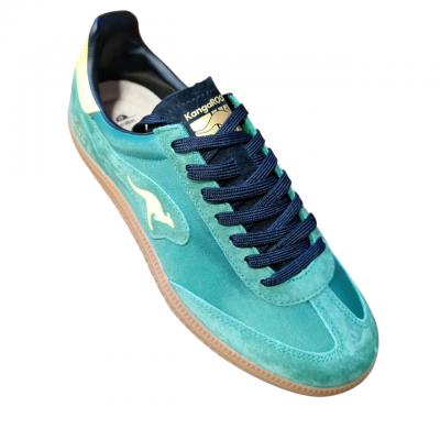 Deportivas Kangaroos K90 Verde refuerzo en serraje