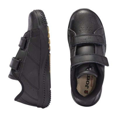 Zapatillas de deporte Joma Play con cierres de velcro y puntera de goma en color negro para niños