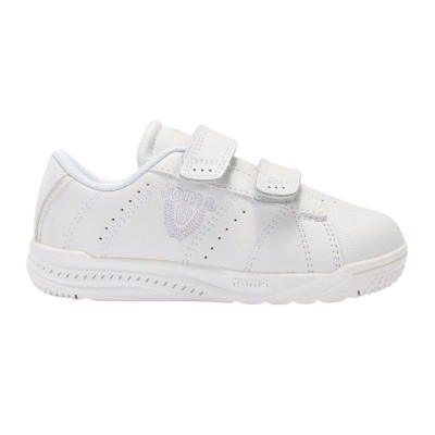 Deportivas Joma Play blancas para niños con cierre de velcro y puntera de goma Deportivas Joma Play blancas para niños con cierre de velcro y puntera de goma
