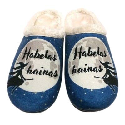 Zapatillas de casa plantilla extraible Galegadas "Habelas Hainas" Zapatillas de casa plantilla extraible Galegadas "Habelas Hainas"