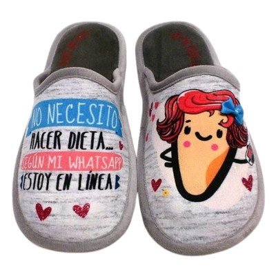 Zapatillas de casa Se Me Rien los Pies No necesito hacer Dieta Zapatillas de casa Se Me Rien los Pies No necesito hacer Dieta