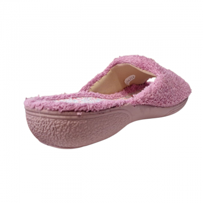 Zapatillas casa Vulca Bicha 4711 Rizo puntera abierta Chicle media cuña Zapatillas casa Vulca Bicha 4711 Rizo puntera abierta Chicle media cuña