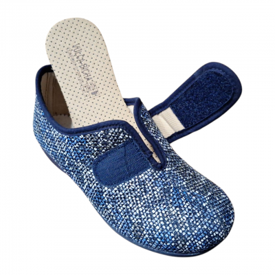 Zapatillas casa / calle Vulca Bicha 4795 velcro Serpe Marino plantilla extraíble