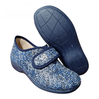 Zapatillas casa / calle Vulca Bicha 4795 velcro Serpe Marino piso goma