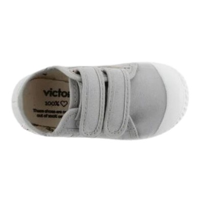 Basket Lona Velcro con puntera goma Victoria 36606 Color Zinc Niños Basket Lona Velcro con puntera goma Victoria 36606 Color Zinc Niños