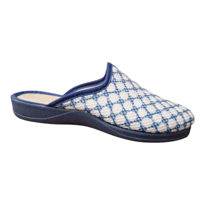 Zapatillas casa Ruiz y Gallego 910 tela topos Marino Zapatillas casa Ruiz y Gallego 910 tela topos Marino