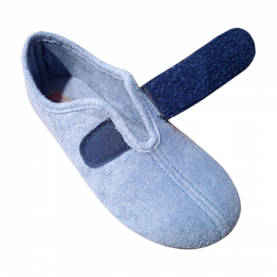 Zapatillas anchas Biorelax 13001Velcro Rizo fácil poner Zapatillas anchas Biorelax 13001Velcro Rizo fácil poner