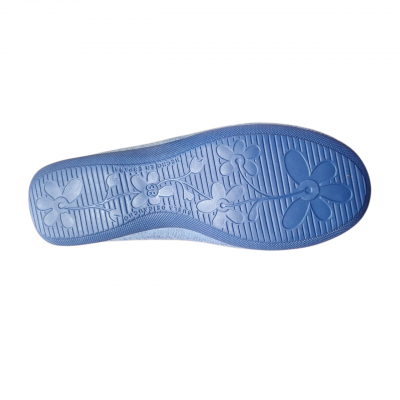 Zapatillas casa Muro 404 rizo algodón Azulon piso goma