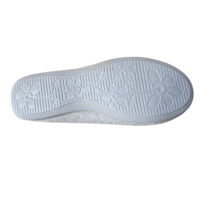 Zapatillas casa Muro 404 rizo algodón Gris piso goma