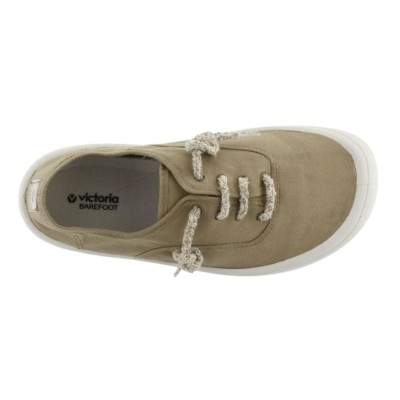 Zapatillas de verano Victoria OLMO BAREFOOT LONA TINTADA Laurel Certificadas Drec