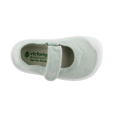 Merceditas Niños Victoria Barefoot Verde Melón