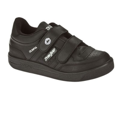 Zapatillas deportivas J´Hayber Modelo Olimpia con cierre de velcro color Negro