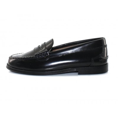 Zapato castellano Yowas Antifaz cuero y suela de goma Negro