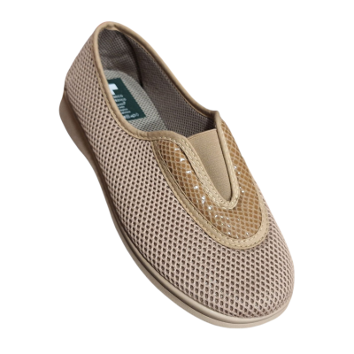 Zapatillas Campello 5102 Red Elástico Empeine Beige