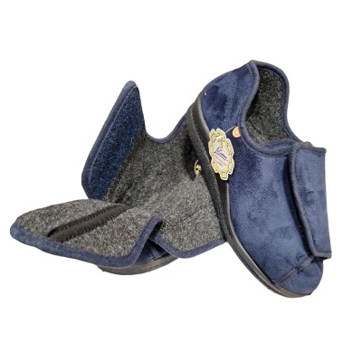 Zapatillas Ancho Especial La Cadena 76075/65276 CRO Antelina Marino