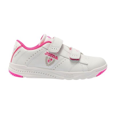 Deportivas Joma Play Niña de color rosa con cierre de velcro y puntera de goma