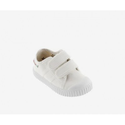 Basket Lona Velcro puntera goma Victoria 36606 Blanco