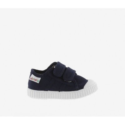 Basket Lona Velcro puntera goma Victoria 36606 Marino